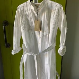 Cotton belted dress